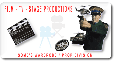 CLICK HERE TO SEE OUR WARDROBE / PROP PRODUCTS SUPPLIED BY JERRY LEE TO THE MAJOR MOVIE / TV / STAGE PRODUCTIONS